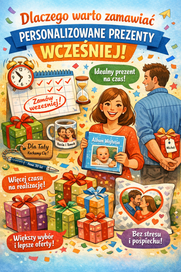 personalizowane prezenty wcześniej
